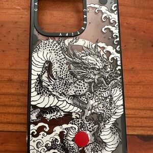 Casetify Dragon Design Phone Case - Black and Red